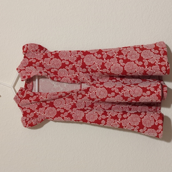 Janie and Jack Red flower dress - Picture 2 of 2